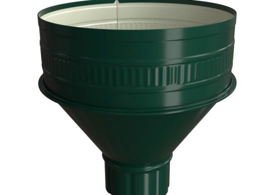 Воронка водосточная 100/300мм (цвет-зеленый RAL 6005)
