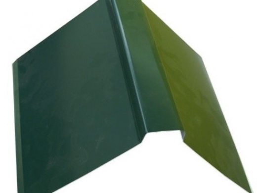 Конек широкий 2м (цвет-зеленый 6005) П-обр.м/черепицы
