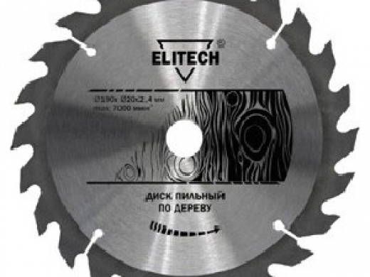 Диск пильный  ELITECH 160 мм
