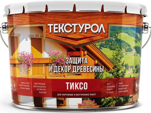 Пропитка для древесины ТЕКСТУРОЛ Тиксо 10л Белый