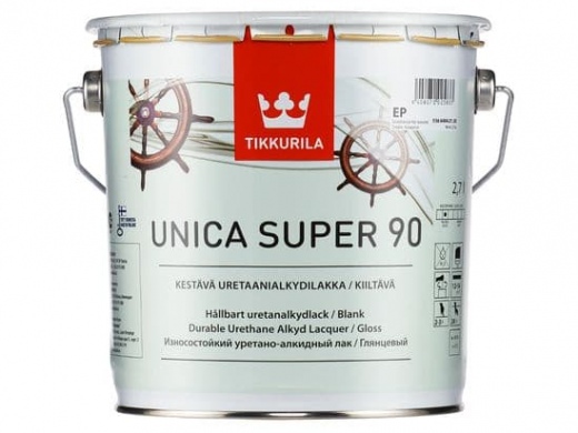 Лак TIKKURILA UNICA SUPER EP яхтный глянцевый 2,7л