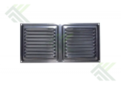 Решетка вентиляционная 100х200 мет. хром