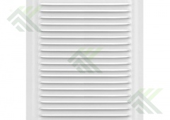 Решетка вентиляционная 100х200 мет. белая
