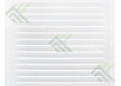 Решетка вентиляционная 300х300 мет. с сеткой белая