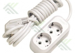 Удлинитель MAKEL 2гн 2м с/з