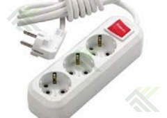 Удлинитель MAKEL 3гн 3м с/з выкл.