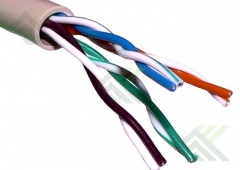 Кабель тел. и св. UTP 4х2х0,52 cat 5e