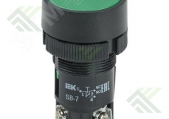 Кнопка IEK зеленая 1з+1р