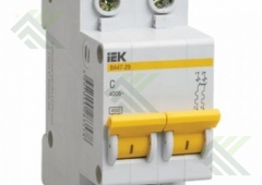 Автомат.выключатель ВА 47-29 2р 50А IEK