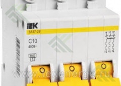 Автомат.выключатель ВА 47-29 3Р 10А IEK