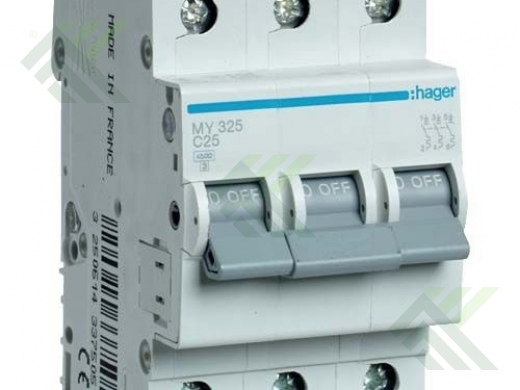 Автомат.выключатель С 25А hager