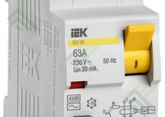 УЗО 2-пол. 63А 30мА IEK