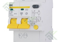УЗО 2-пол. 32А 30мА IEK