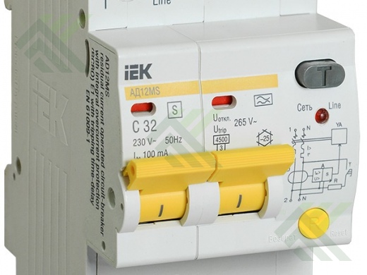 УЗО 2-пол. 32А 100мА IEK
