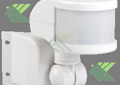 Датчик движен. 018 бел,1100Вт,обз.270 гр,дальн.12м