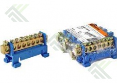 Шина N нулевая 6х9мм мал. 12 гр. на DIN рейку TDM