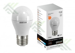 Лампа светодиодная GAUSS Е27 6Вт теп.свет шар