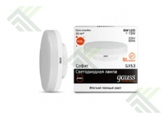 Лампа светодиодная GAUSS GX53 6Вт теп. свет