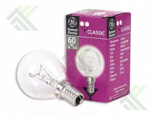 Лампа накаливания Е14 60Вт шар General Electric