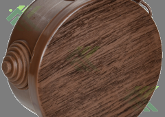 Коробка распаячная ОП D65х40 бук 4вх. IP54