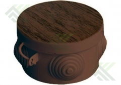 Коробка распаячная ОП D85х40 бук 4вх. IP54