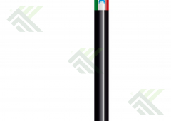 Лопата для снега FELICITA 410х400мм с черенком