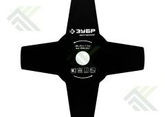 Нож ЗУБР для бензо(электро) косы 230мм 4 лопасти посадка 25,4мм