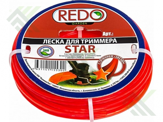 Леска REDO звезда 1,3мм-15м
