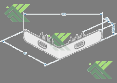 Стартовый угол для фасадных панелей Docke STEIN (Слоистый песчанник)