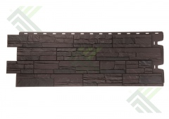 Фасадная панель DockeStein (Слоистый песчанник) Темный орех