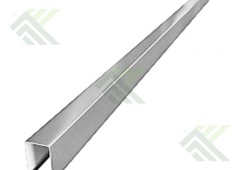 Планка заборная П-обр.  (20мм) длина 2м (оцинк.)