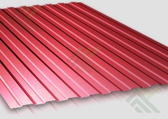 Профнастил   С-8  2000х1200х0,4мм (цвет - вишня 3005) ( Б/Н от2 0-1079р)