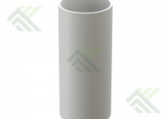 Труба водосточная Docke STANDART цвет пломбир  3м