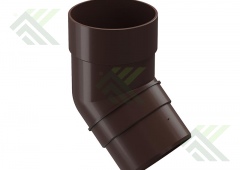 Колено трубы 45* Docke STANDART цвет шоколад