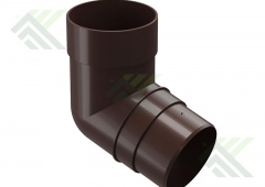 Колено трубы 72* Docke STANDART цвет шоколад