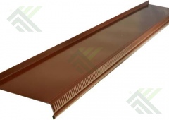 Отлив оконный  90х2000мм (цвет-коричневый RAL 8017)