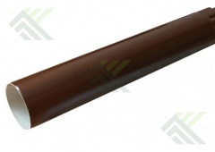 Труба водосточная 1м/д.100мм (цвет-коричневый RAL 8017)