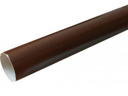 Труба водосточная 1м/д.100мм (цвет-коричневый RAL 8017)