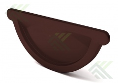 Заглушка желоба д.125мм (цвет-вишня RAL 3005)