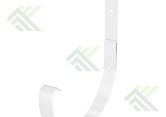 Крепление желоба д.125мм (цвет-белый RAL 9003) длинное