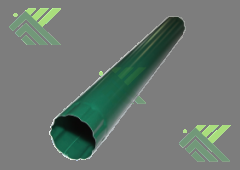 Труба водосточная 2м/д.100мм (цвет-зеленый RAL 6005)