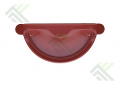 Заглушка желоба д.125мм (цвет-красный RAL 3011)