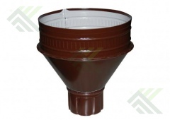 Воронка водосточная 100/300мм (цвет-коричневый RAL 8017)