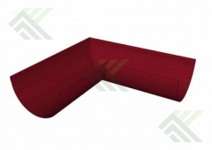 Желоб угловой 125мм/ 90град.(цвет-красный RAL 3011)