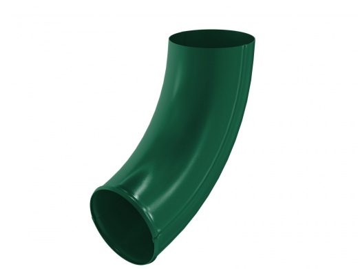 Колено трубы 100мм ЕВРО (гладкое) (цвет-зеленый RAL 6005)