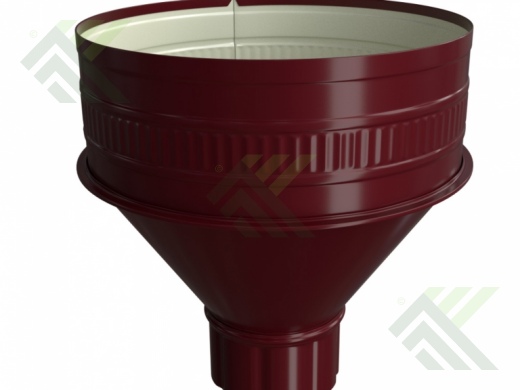 Воронка водосточная 100/300мм (цвет-вишня RAL 3005)