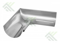 Желоб угловой левый 125мм/ 90град. оцинкованный