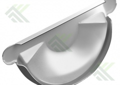 Заглушка желоба 125мм оцинкованная