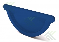 Заглушка желоба д.125мм (цвет-синий RAL 5005)