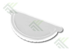 Заглушка желоба д.125мм (цвет-белый RAL 9003)